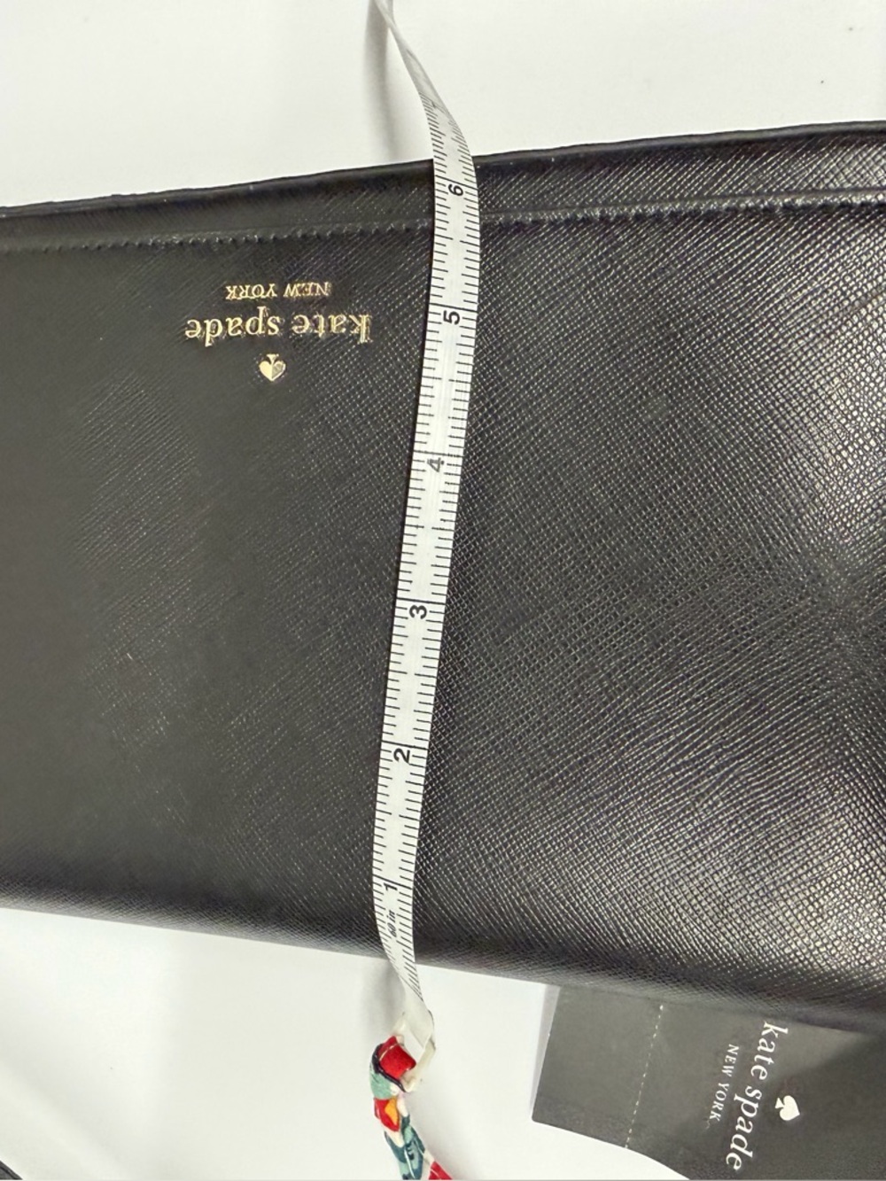 Kate Spade Staci Flap Shoulder Bag Black Saffiano Leather KF371 NWT - Picture 11 of 11
